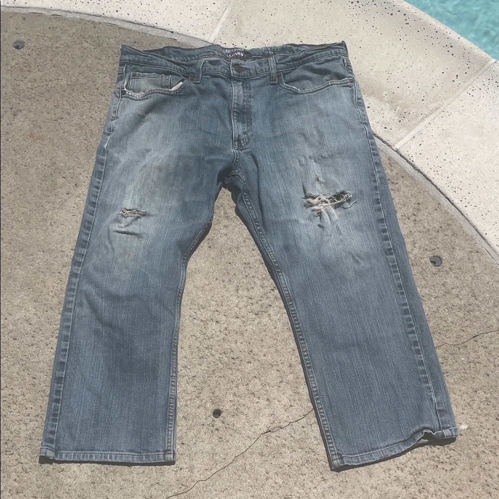 Levi’s Denizen Denim Altered, Distressed Jeans | Size 36 X 24